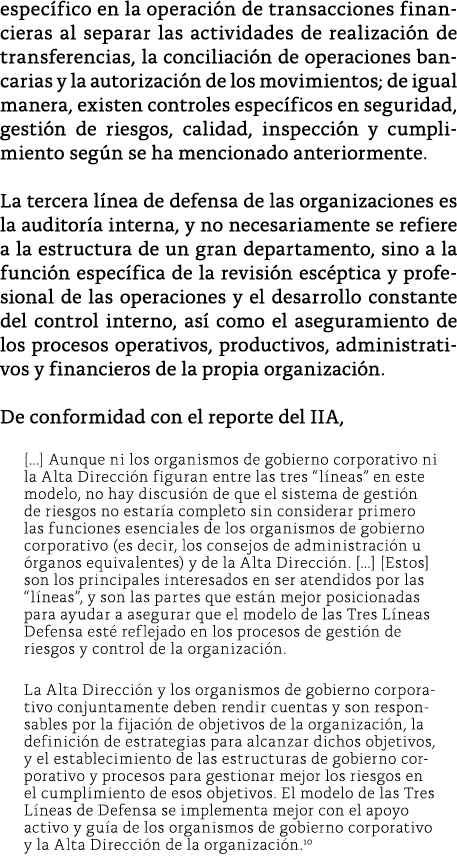 espec fico en la operaci n de transacciones financieras al separar las actividades de realizaci n de transferencias,    
