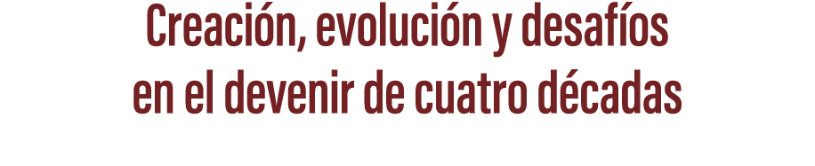 Creaci n, evoluci n y desaf os en el devenir de cuatro d cadas