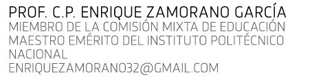 Prof  C P  Enrique Zamorano Garc a Miembro de la Comisi n Mixta de Educaci n Maestro Em rito del Instituto Polit cnic   