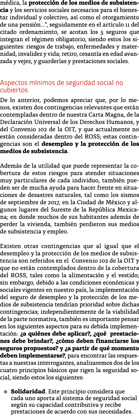 m dica, la protecci n de los medios de subsistencia y los servicios sociales necesarios para el bienestar individual    