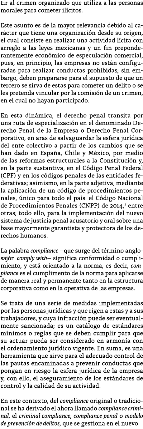 tir al crimen organizado que utiliza a las personas morales para cometer il citos  Este asunto es de la mayor relevan   